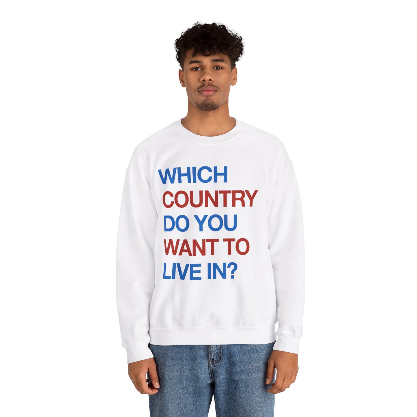 Which Country/ Unisex Heavy Blend™ Crewneck Sweatshirt