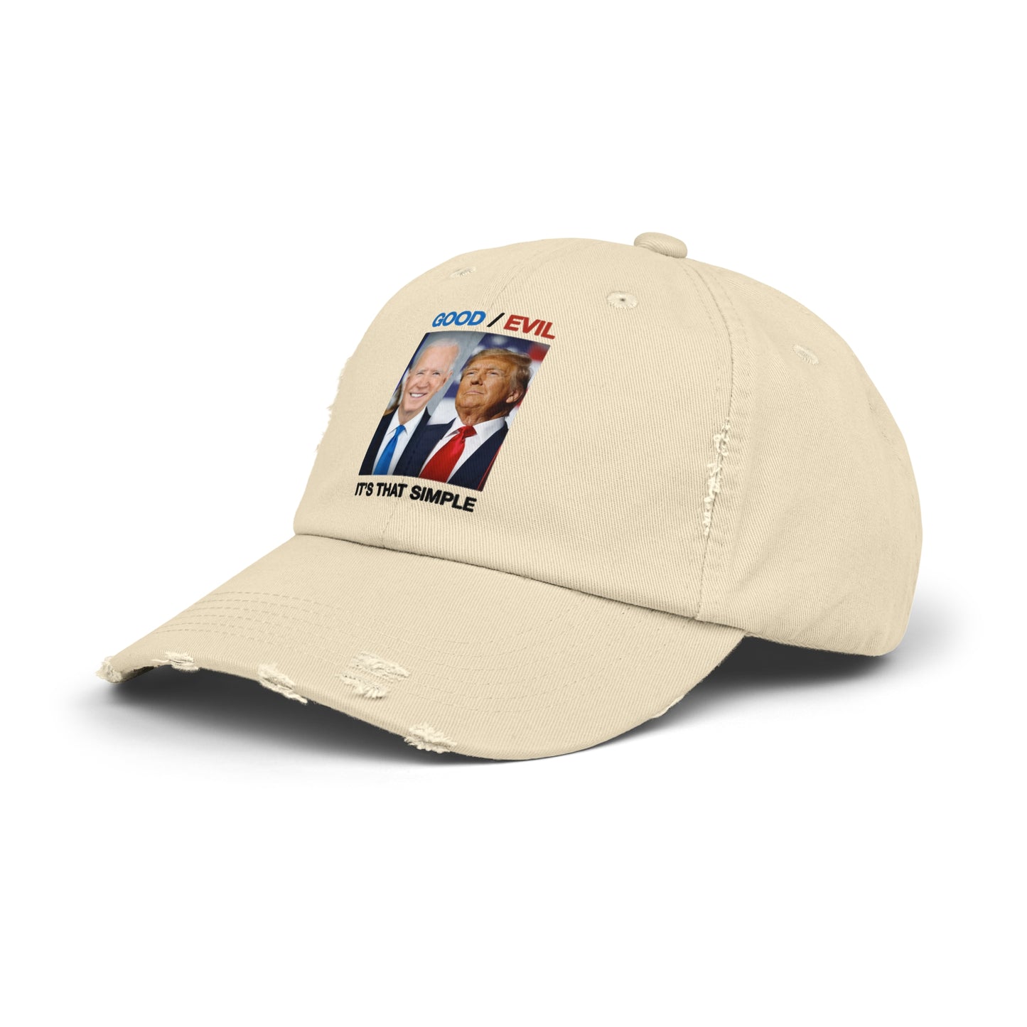 Good/ Evil Unisex Distressed Cap