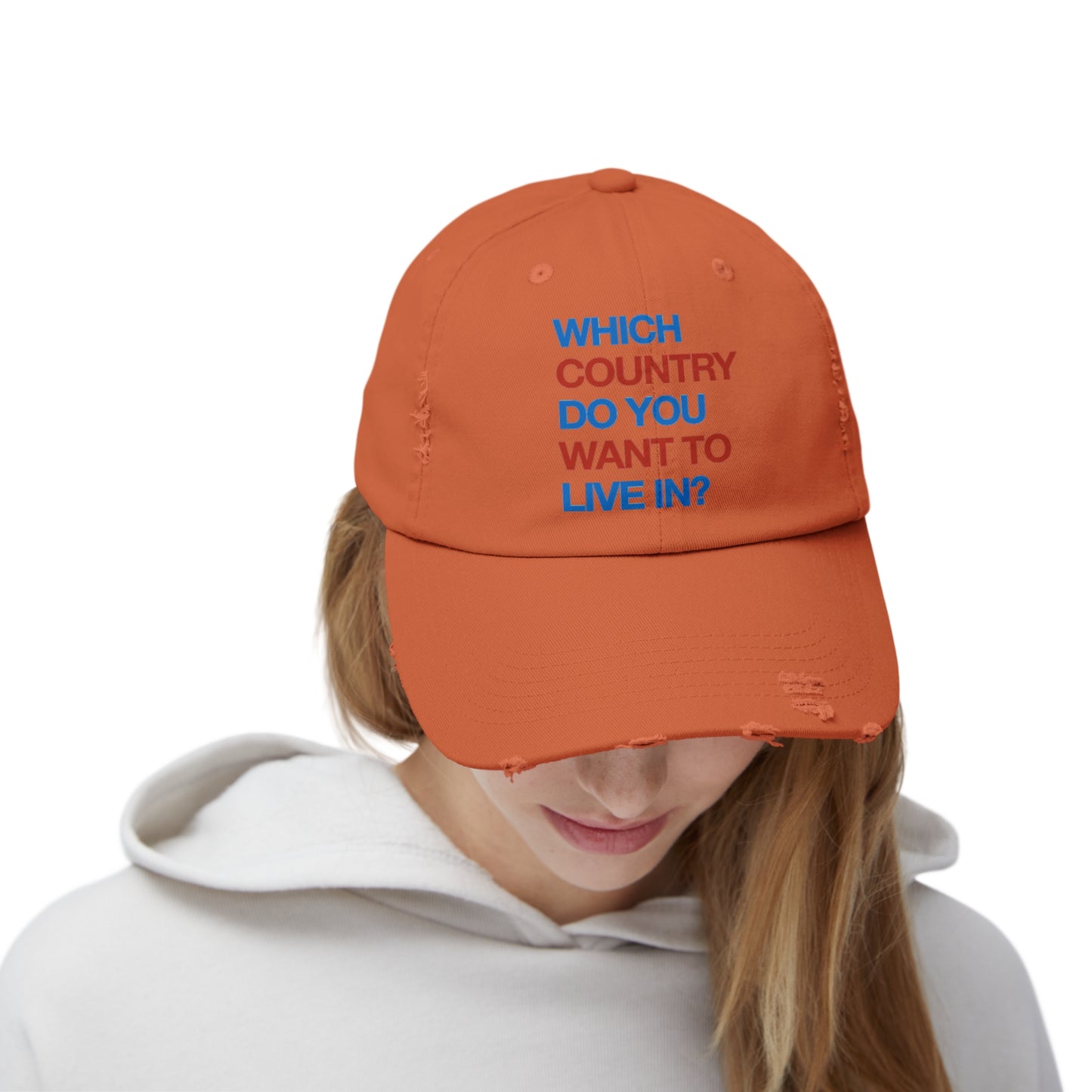 Which Country/ Autocracy Unisex Distressed Cap