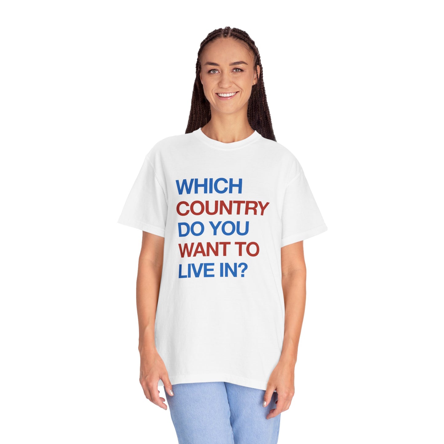 Which Country Unisex Garment-Dyed T-shirt