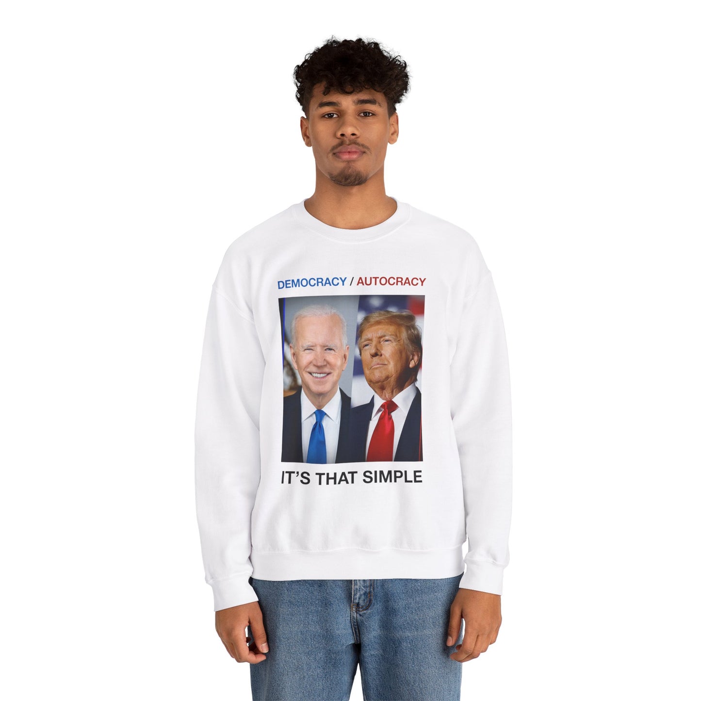 Democracy/ Autocracy Unisex Heavy Blend™ Crewneck Sweatshirt