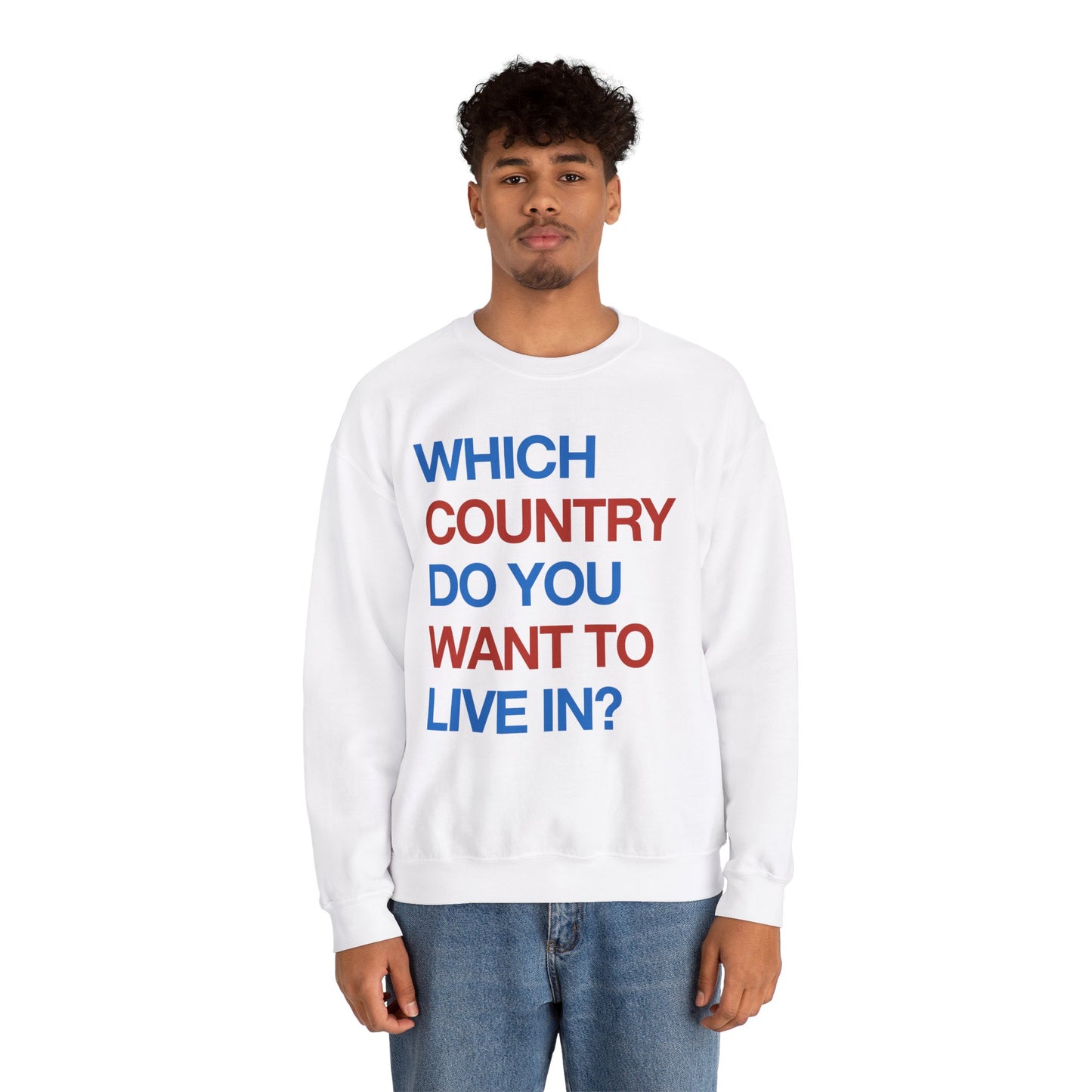 Which Country/ Unisex Heavy Blend™ Crewneck Sweatshirt