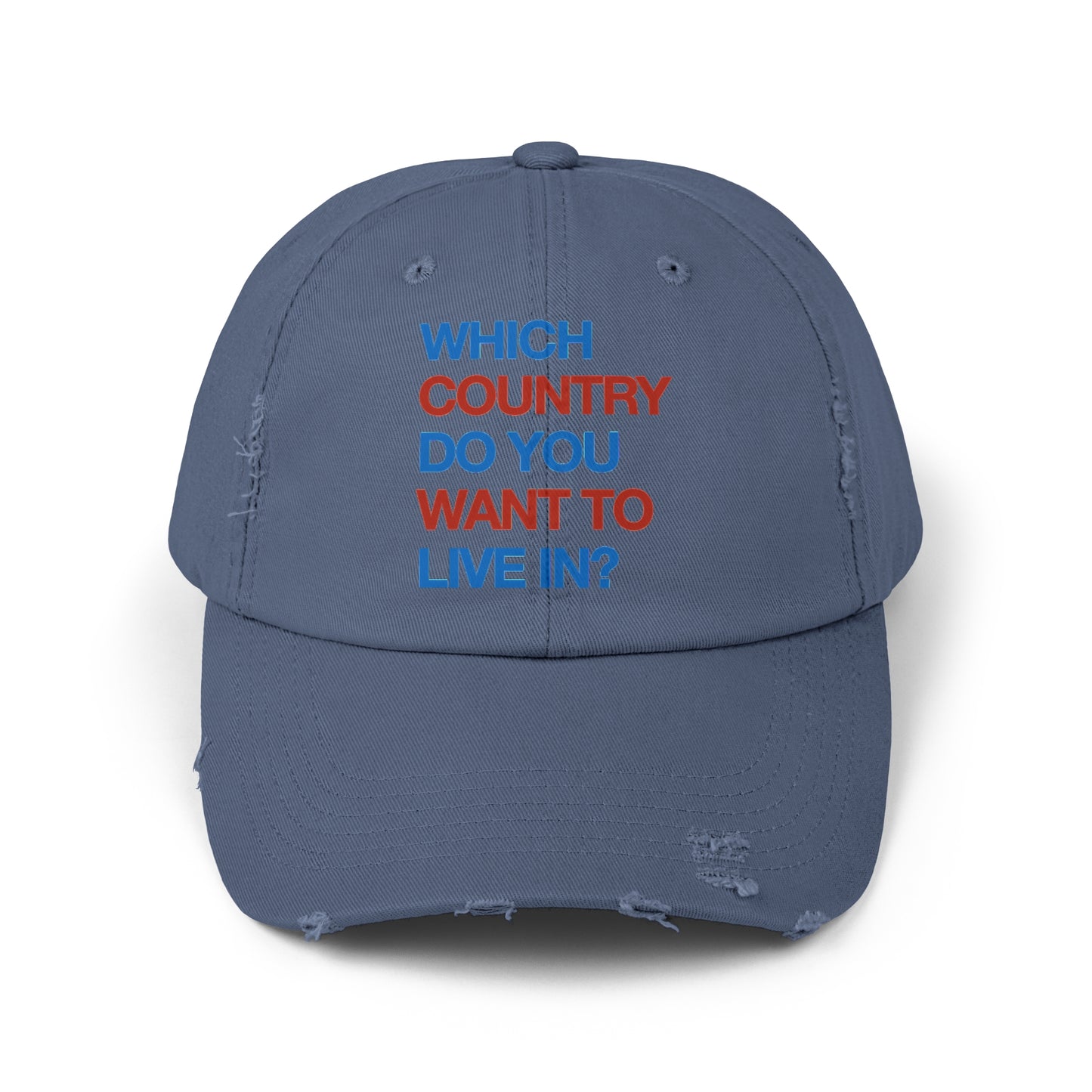 Which Country/ Autocracy Unisex Distressed Cap