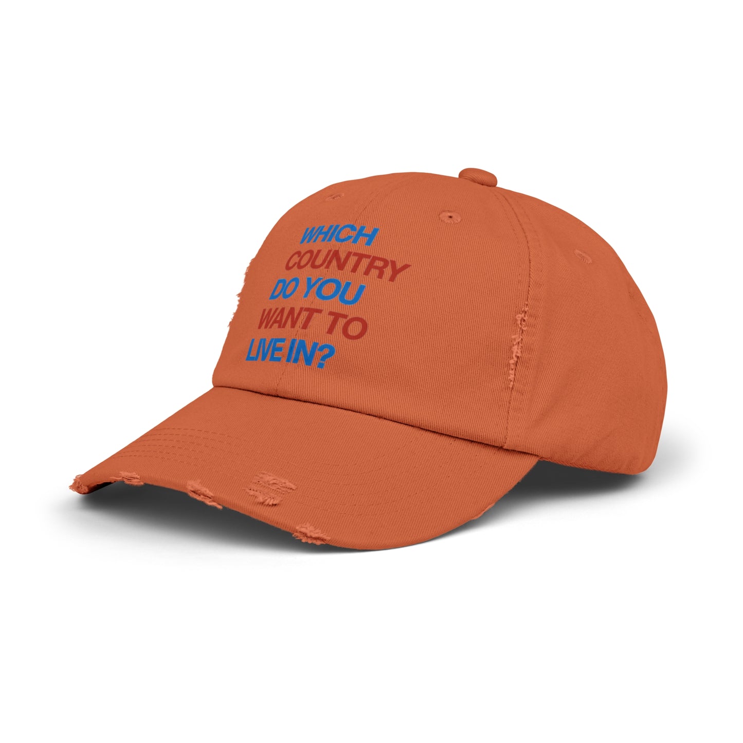 Which Country/ Autocracy Unisex Distressed Cap