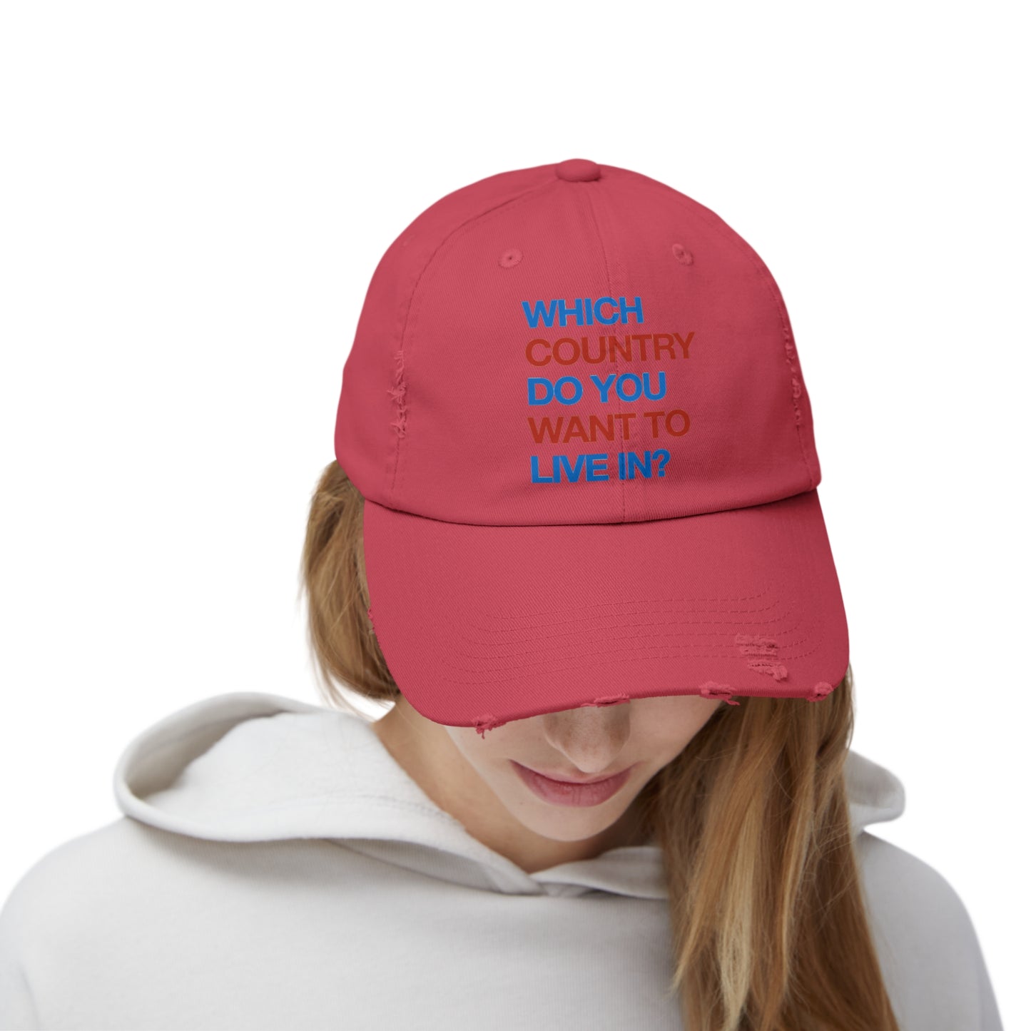 Which Country/ Autocracy Unisex Distressed Cap