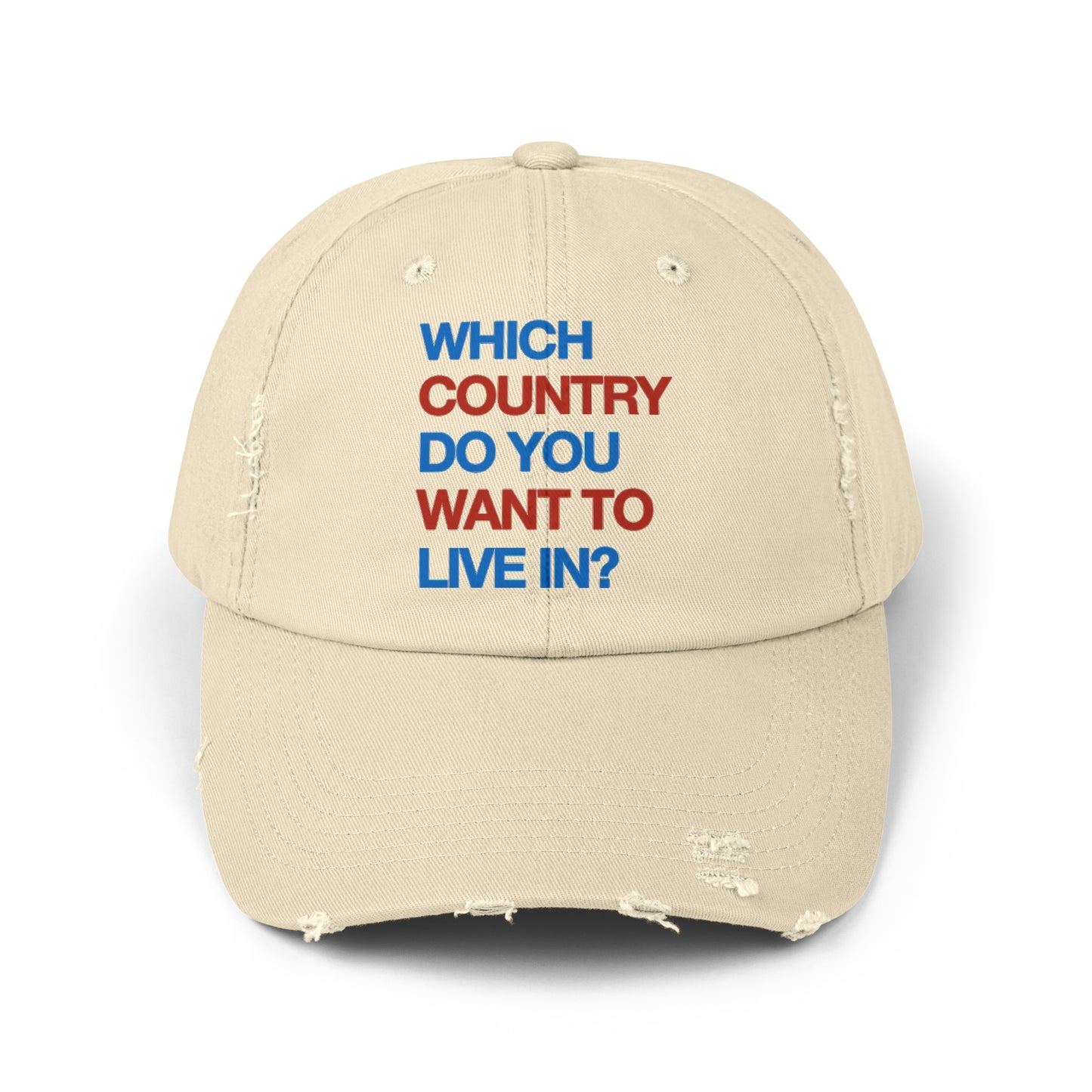 Which Country/ Autocracy Unisex Distressed Cap