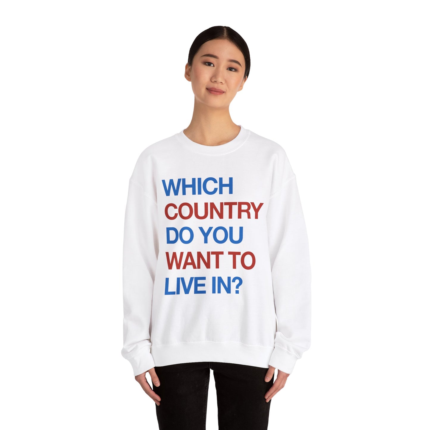 Which Country/ Unisex Heavy Blend™ Crewneck Sweatshirt