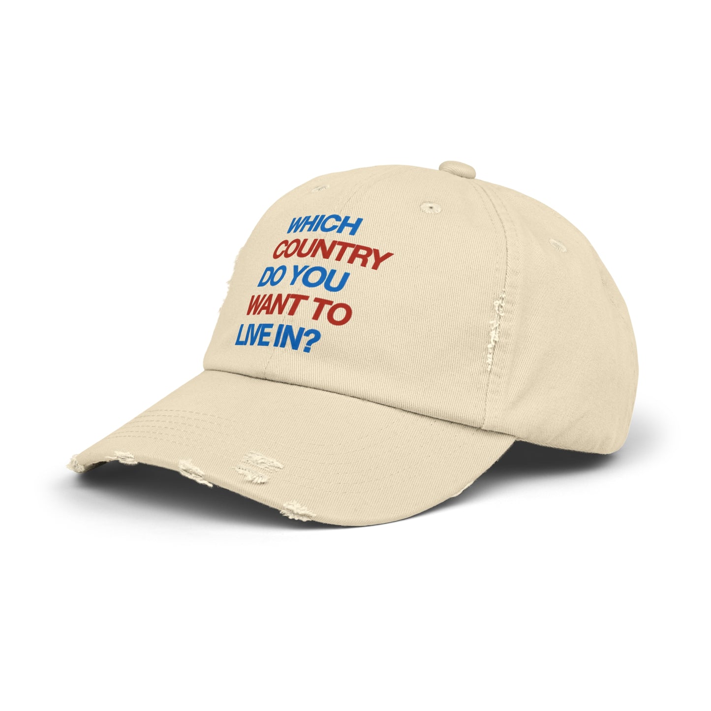 Which Country/ Autocracy Unisex Distressed Cap