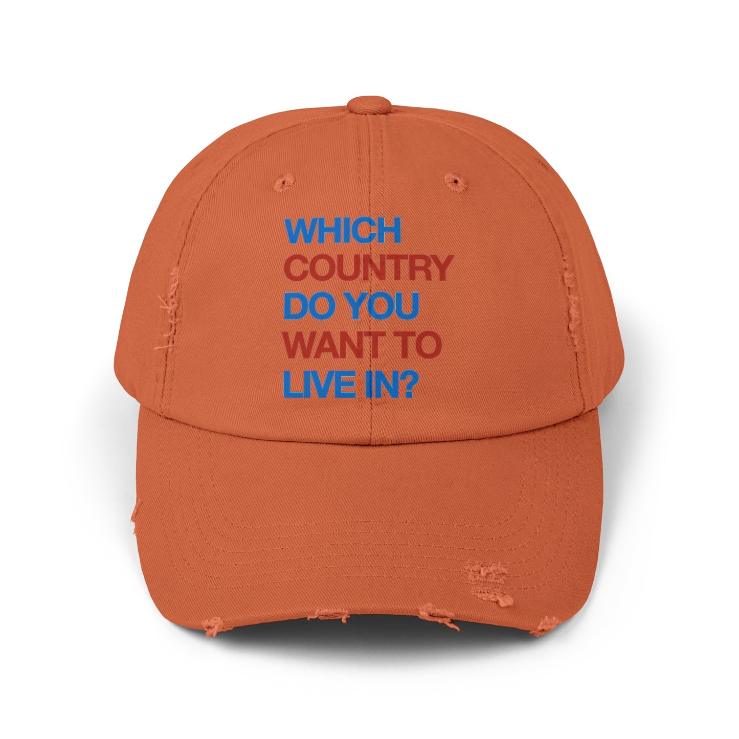 Which Country/ Autocracy Unisex Distressed Cap